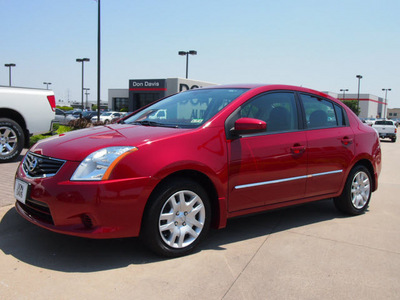 nissan sentra 2011 dk  red sedan gasoline 4 cylinders front wheel drive automatic with overdrive 76018