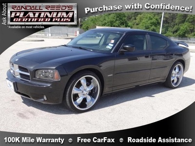 dodge charger 2007 black sedan rt gasoline 8 cylinders rear wheel drive automatic 77388