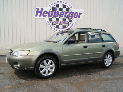 subaru outback 2006 willow green opal wagon 2 5i gasoline 4 cylinders all whee drive automatic 80905