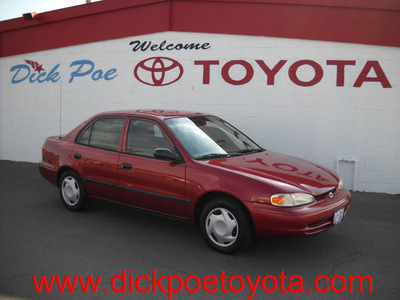 chevrolet prizm 2002 red sedan gasoline 4 cylinders front wheel drive automatic 79925