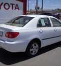 toyota corolla 2005 white sedan gasoline 4 cylinders front wheel drive automatic 79925