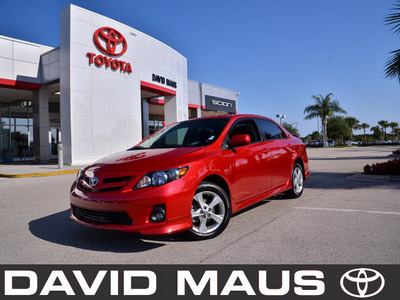 toyota corolla 2011 red sedan s gasoline 4 cylinders front wheel drive automatic 32771