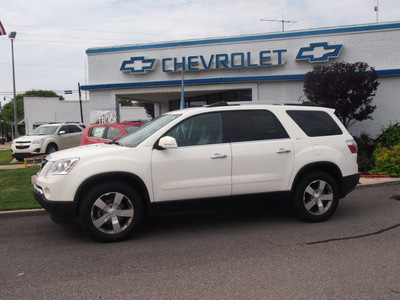 gmc acadia 2012 white suv slt 1 gasoline 6 cylinders front wheel drive automatic 27591