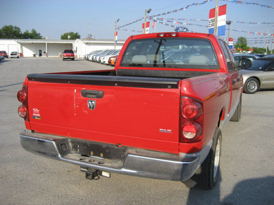 dodge ram pickup 1500 2007 red pickup truck slt flex fuel 8 cylinders rear wheel drive automatic 62863