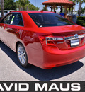 toyota camry 2012 red sedan hybrid hybrid 4 cylinders front wheel drive automatic 32771