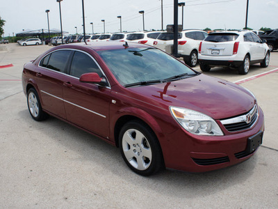 saturn aura 2008 red sedan xe gasoline 6 cylinders front wheel drive automatic 76087