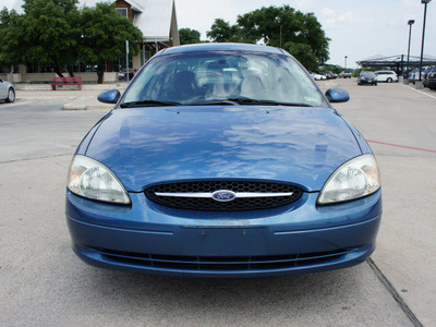 ford taurus 2002 blue sedan ses gasoline 6 cylinders front wheel drive automatic 76087