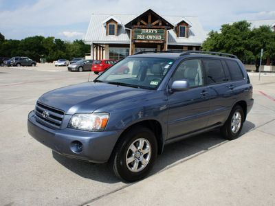 toyota highlander 2005 blue suv gasoline 4 cylinders front wheel drive automatic with overdrive 76087