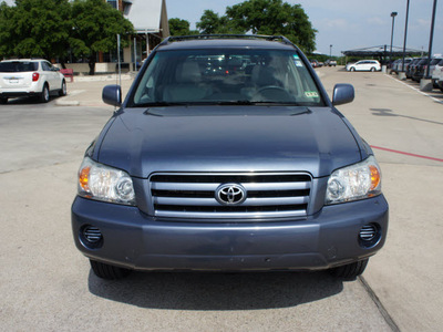 toyota highlander 2005 blue suv gasoline 4 cylinders front wheel drive automatic with overdrive 76087