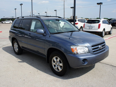 toyota highlander 2005 blue suv gasoline 4 cylinders front wheel drive automatic with overdrive 76087