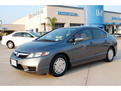 honda civic 2009 dk  gray sedan hybrid hybrid 4 cylinders front wheel drive automatic 77065