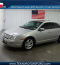 ford fusion 2007 silver sedan v6 sel gasoline 6 cylinders front wheel drive automatic 76108