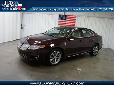 lincoln mks 2011 maroon sedan gasoline 6 cylinders front wheel drive automatic 76108