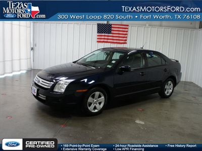 ford fusion 2008 dk  blue sedan v6 se gasoline 6 cylinders front wheel drive automatic 76108