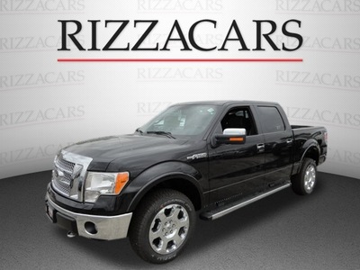 ford f 150 2012 black lariat 4x4 flex fuel 8 cylinders 4 wheel drive automatic with overdrive 60546