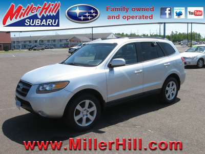 hyundai santa fe 2007 silver suv gasoline 6 cylinders all whee drive autostick 55811