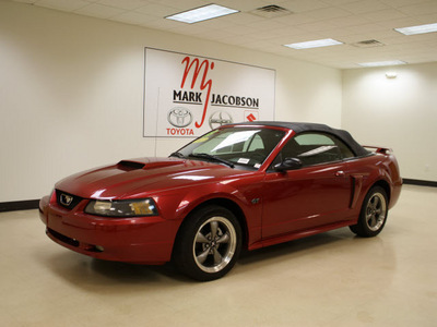 ford mustang 2003 red gt premium gasoline 8 cylinders rear wheel drive automatic 27707