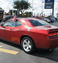 dodge challenger 2010 dk  red coupe r t gasoline 8 cylinders rear wheel drive automatic 33021