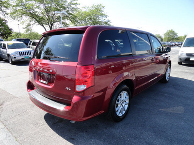 dodge grand caravan 2011 dk  red van r t flex fuel 6 cylinders front wheel drive automatic 60443