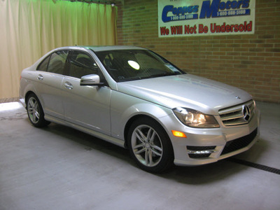 mercedes benz c class 2012 silver sedan c300 4matic sport gasoline 6 cylinders all whee drive automatic 44883