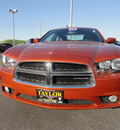 dodge charger 2011 orange sedan gasoline 6 cylinders rear wheel drive shiftable automatic 60915