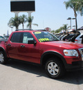ford explorer sport trac 2007 red suv xlt gasoline 6 cylinders rear wheel drive automatic 91010