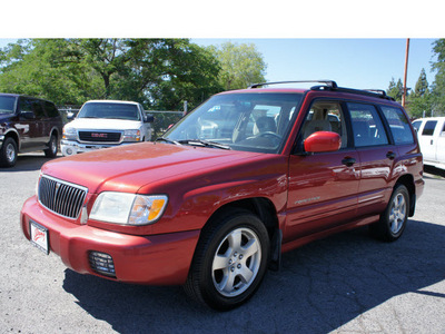 subaru forester 2001 red suv s gasoline 4 cylinders all whee drive manual 95678