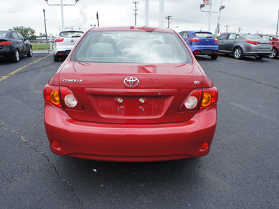 toyota corolla 2010 red sedan gasoline 4 cylinders front wheel drive automatic 19153