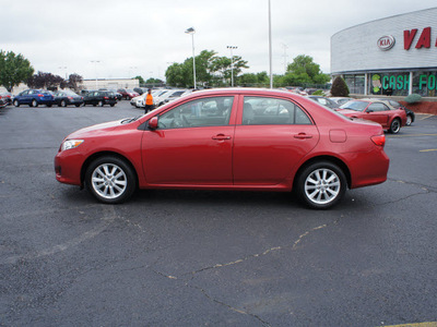 toyota corolla 2010 red sedan gasoline 4 cylinders front wheel drive automatic 19153