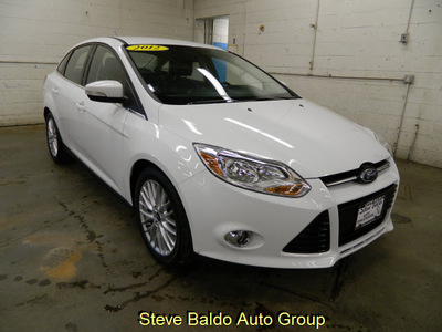 ford focus 2012 white sedan sel flex fuel 4 cylinders front wheel drive automatic 14304