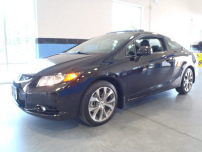 honda civic 2012 black coupe si gasoline 4 cylinders front wheel drive 6 speed manual 28557