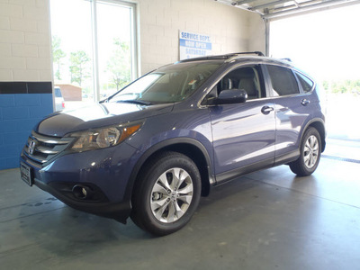 honda cr v 2012 blue suv ex l gasoline 4 cylinders all whee drive automatic 28557