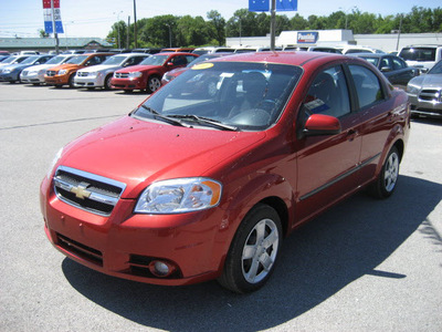 chevrolet aveo 2010 red sedan lt gasoline 4 cylinders front wheel drive automatic 62863