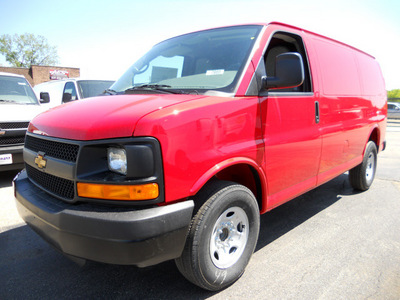 chevrolet express cargo 2012 red van 3500 flex fuel 8 cylinders rear wheel drive automatic 60007