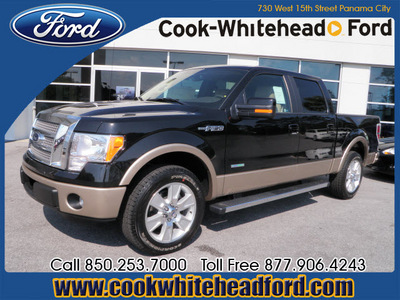 ford f 150 2012 black lariat gasoline 6 cylinders 2 wheel drive automatic 32401