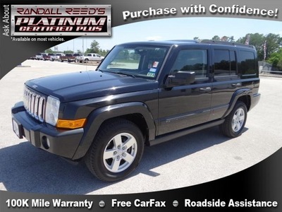 jeep commander 2006 black suv gasoline 6 cylinders 4 wheel drive automatic 77388