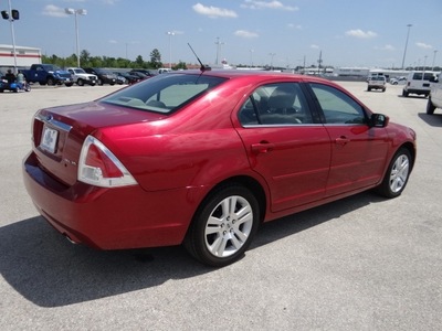 ford fusion 2009 dk  red sedan v6 sel gasoline 6 cylinders front wheel drive automatic 77388