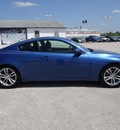 infiniti g37 2008 blue coupe sport gasoline 6 cylinders rear wheel drive automatic 77388