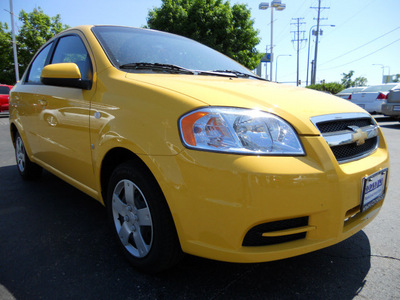 chevrolet aveo 2008 yellow sedan ls gasoline 4 cylinders front wheel drive 5 speed manual 60007