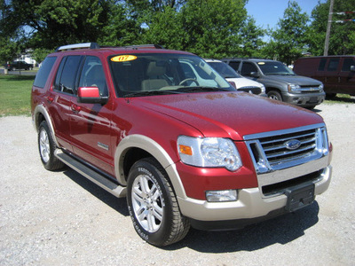 ford explorer 2007 dk  red suv eddie bauer gasoline 6 cylinders 4 wheel drive automatic with overdrive 62863