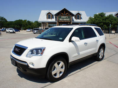 gmc acadia 2008 white suv slt gasoline 6 cylinders front wheel drive automatic 76087