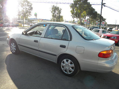 chevrolet prizm 2002 silver sedan gasoline 4 cylinders front wheel drive automatic 92882