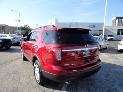 ford explorer 2013 red suv 4x4 flex fuel 6 cylinders 4 wheel drive automatic with overdrive 60546
