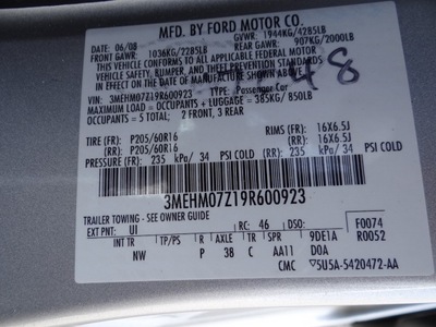 mercury milan 2009 silver sedan i 4 gasoline 4 cylinders front wheel drive not specified 77388