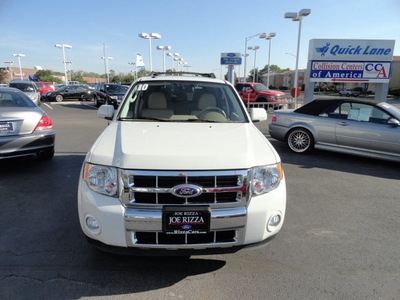 ford escape 2010 white suv limited 4x4 flex fuel 6 cylinders all whee drive automatic with overdrive 60546