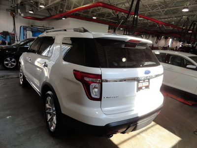 ford explorer 2013 white suv limited 4x4 flex fuel 6 cylinders 4 wheel drive automatic with overdrive 60546