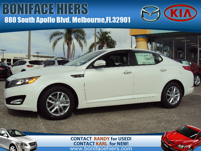 kia optima 2012 snow white sedan lx gasoline 4 cylinders front wheel drive automatic 32901