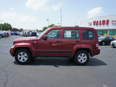 jeep liberty 2011 red suv sport gasoline 6 cylinders 4 wheel drive automatic 19153