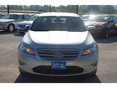 ford taurus 2010 silver sedan sel gasoline 6 cylinders front wheel drive automatic with overdrive 77037