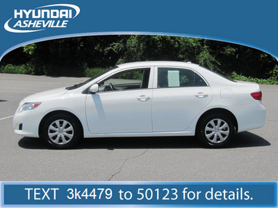 toyota corolla 2009 white sedan le 4 cylinders automatic 28805